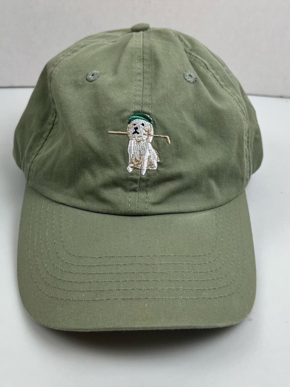 Random Golf Club Sage Green Dog Hat Dad Cap Adjustable
